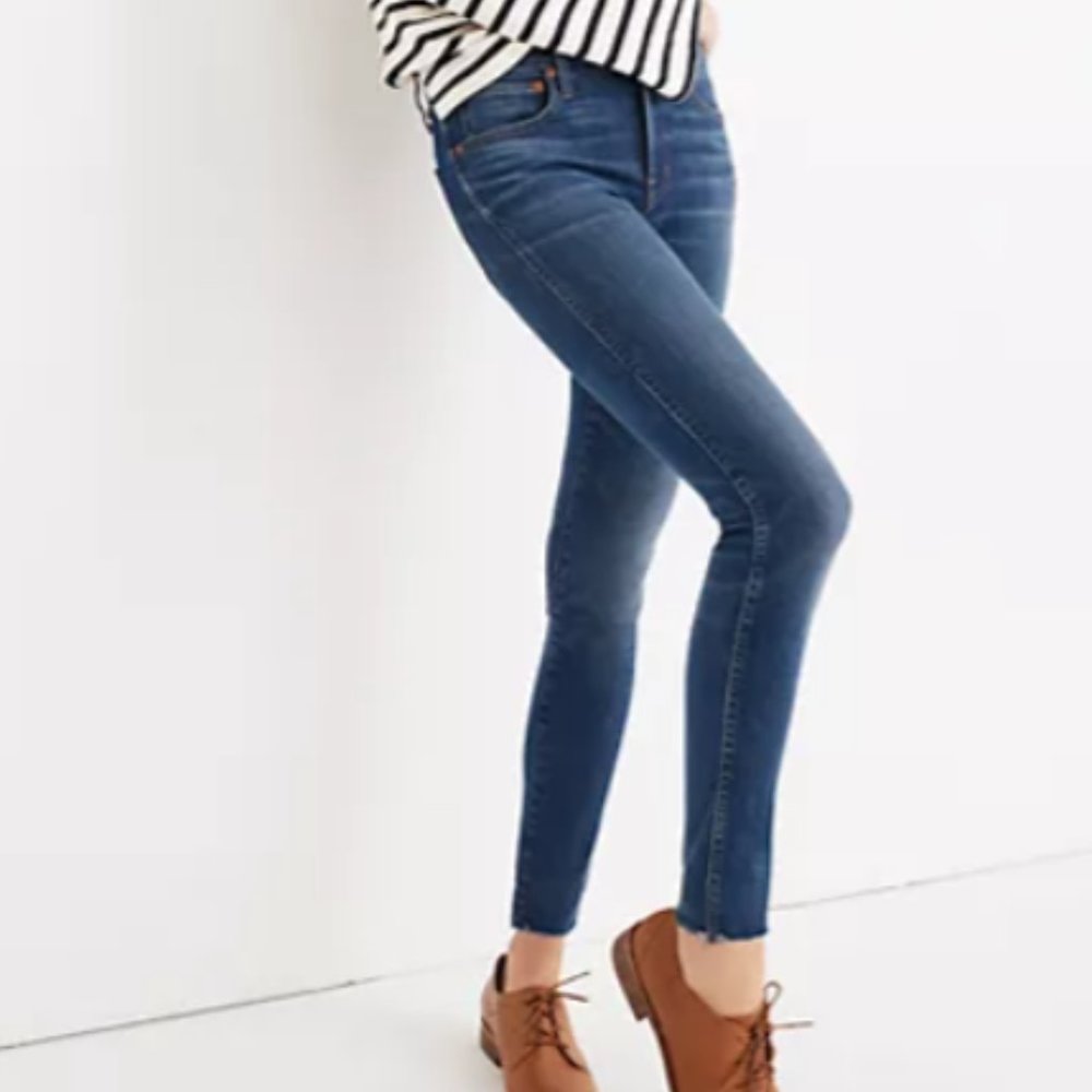 Madewell 9” high-rise skinny jeans in Paloma wash